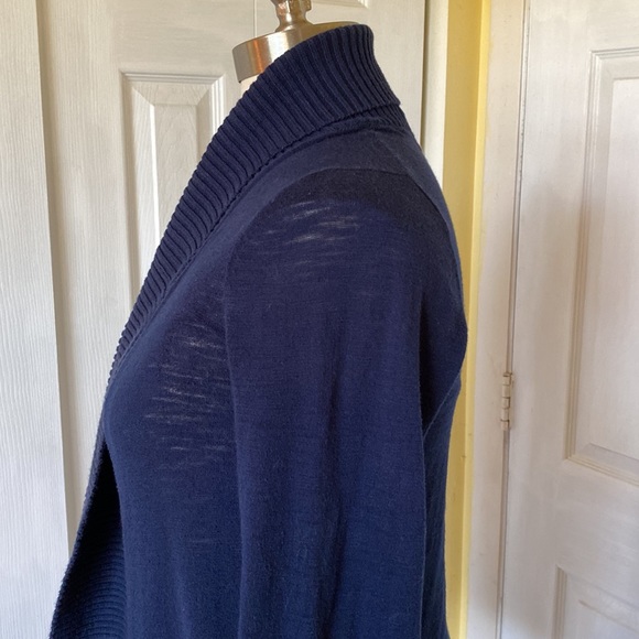 Banana Republic Shawl Collar slub cotton cardigan size M - Picture 3 of 6